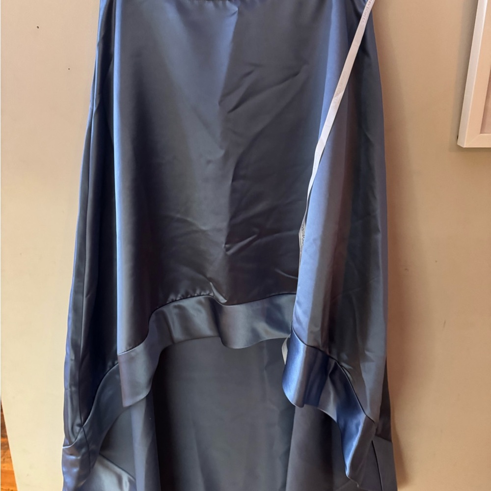 Cynthia Rowley Elegant Blue/Gray Satin Skirt